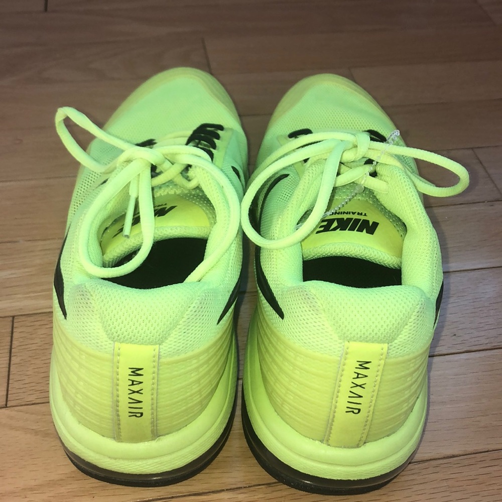 NIKE NEON MAX AIR TRAINING SNEAKERS SIZE 7.5 - Picture 4 of 8